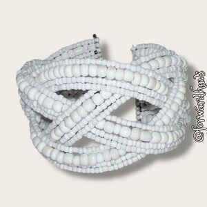 Bundle Sale 3 for $15 | Handcrafted White Seed Bead Bracelet